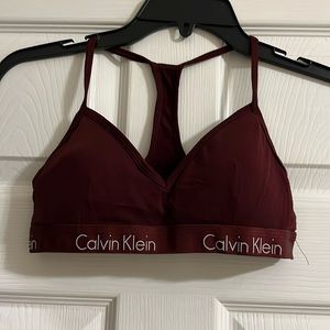 Calvin Klein sports bra - maroon